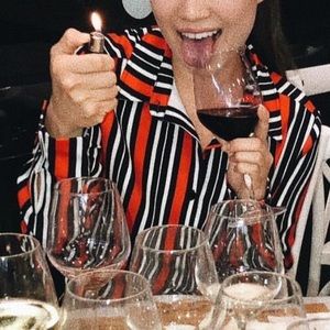 Misguided Red and Black Striped Shirtdress